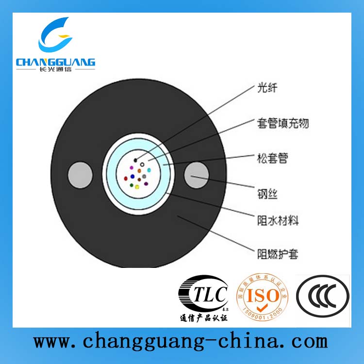 中心管式輕鎧裝阻燃光纜(GYXTZW)