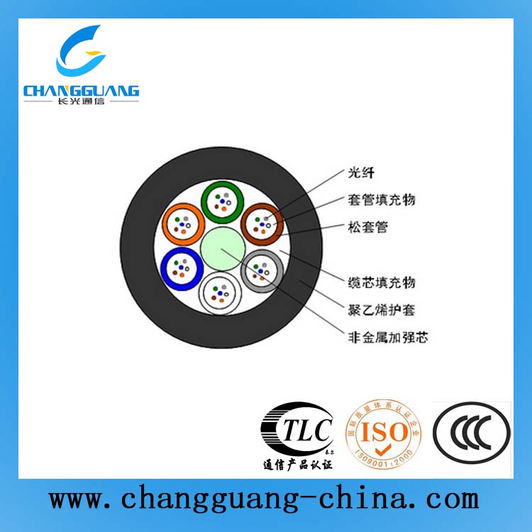 松套層絞式非金屬加強芯非鎧裝光纜(GYFTY)