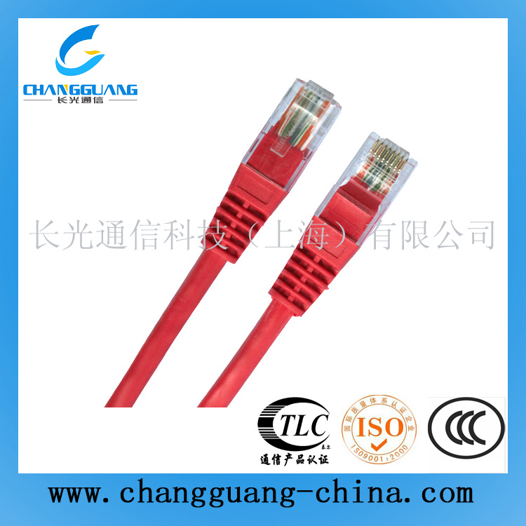 超五類非屏蔽網絡跳線(紅色)